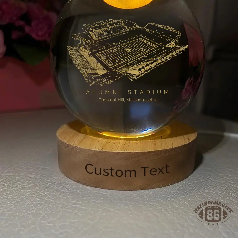 Alumni Stadium 3D Spherical Crystal Ball Lamp