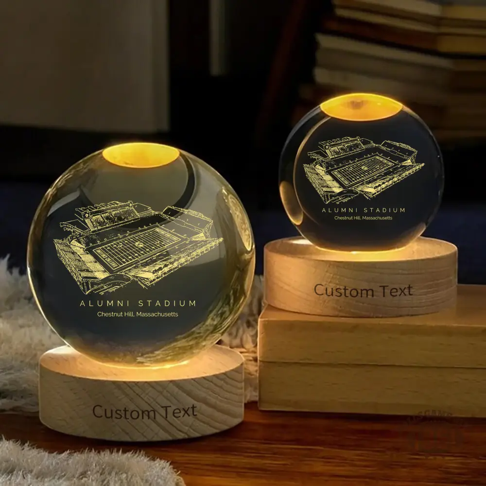 Alumni Stadium 3D Spherical Crystal Ball Lamp