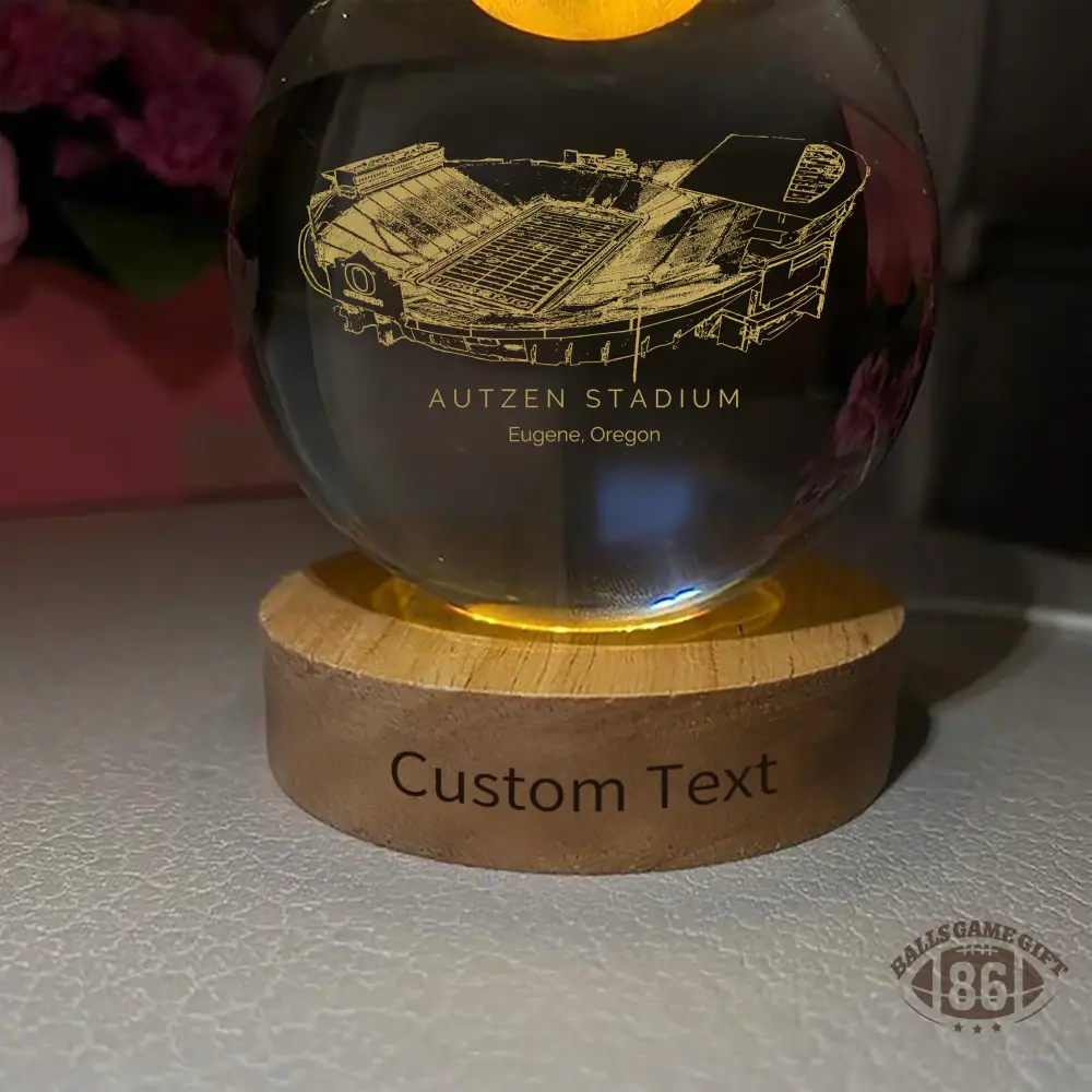 Autzen Stadium 3D Spherical Crystal Ball Lamp