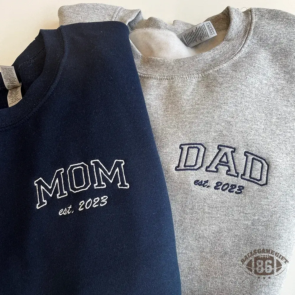  Personalized Matching Parent Crewneck with Kids Names, New Parents & Mother's Day Gift
