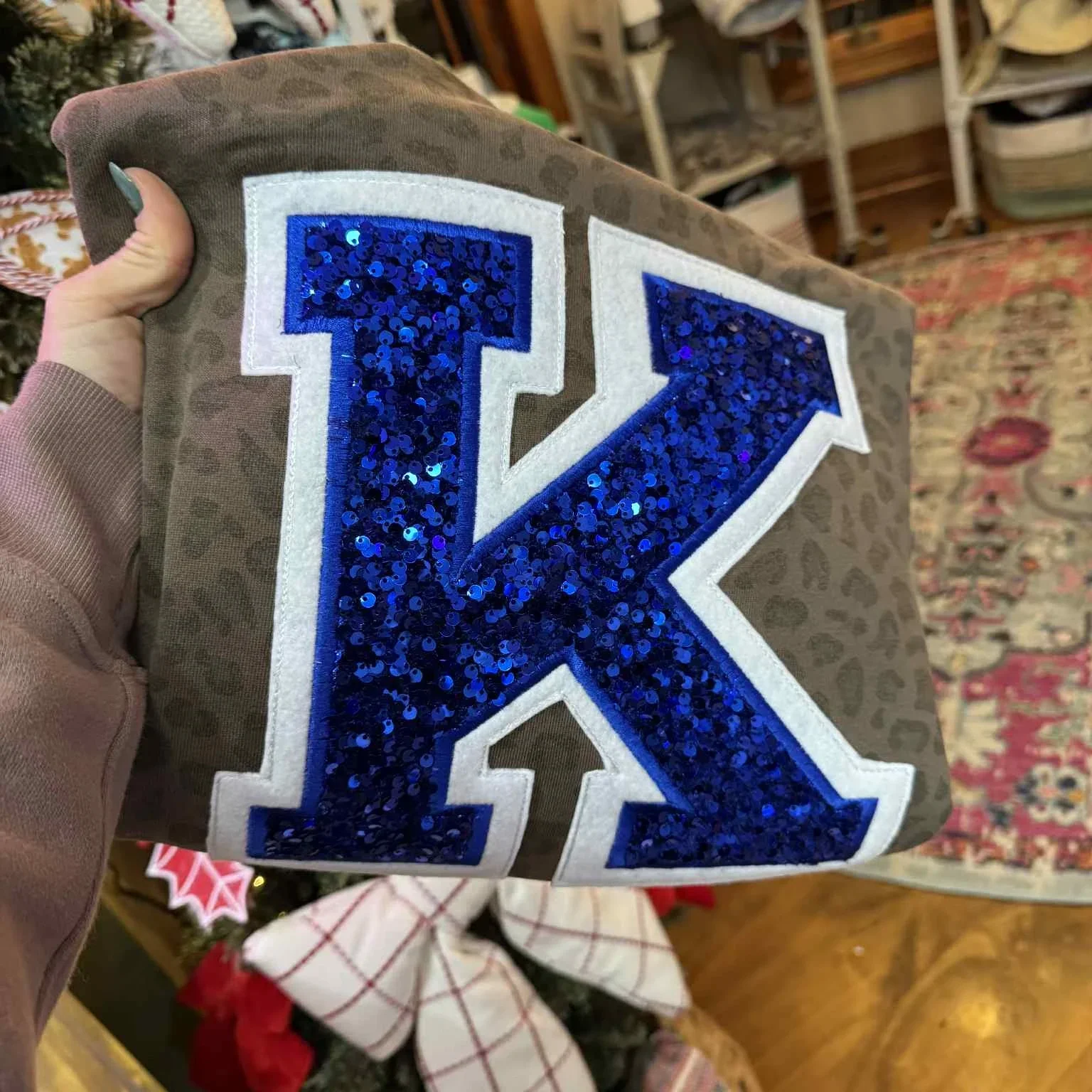 Custom Sequin Letters Sweatshirt – Personalized Glitter Numbers, Sports Fan Gift | Gifts for Sports Mom