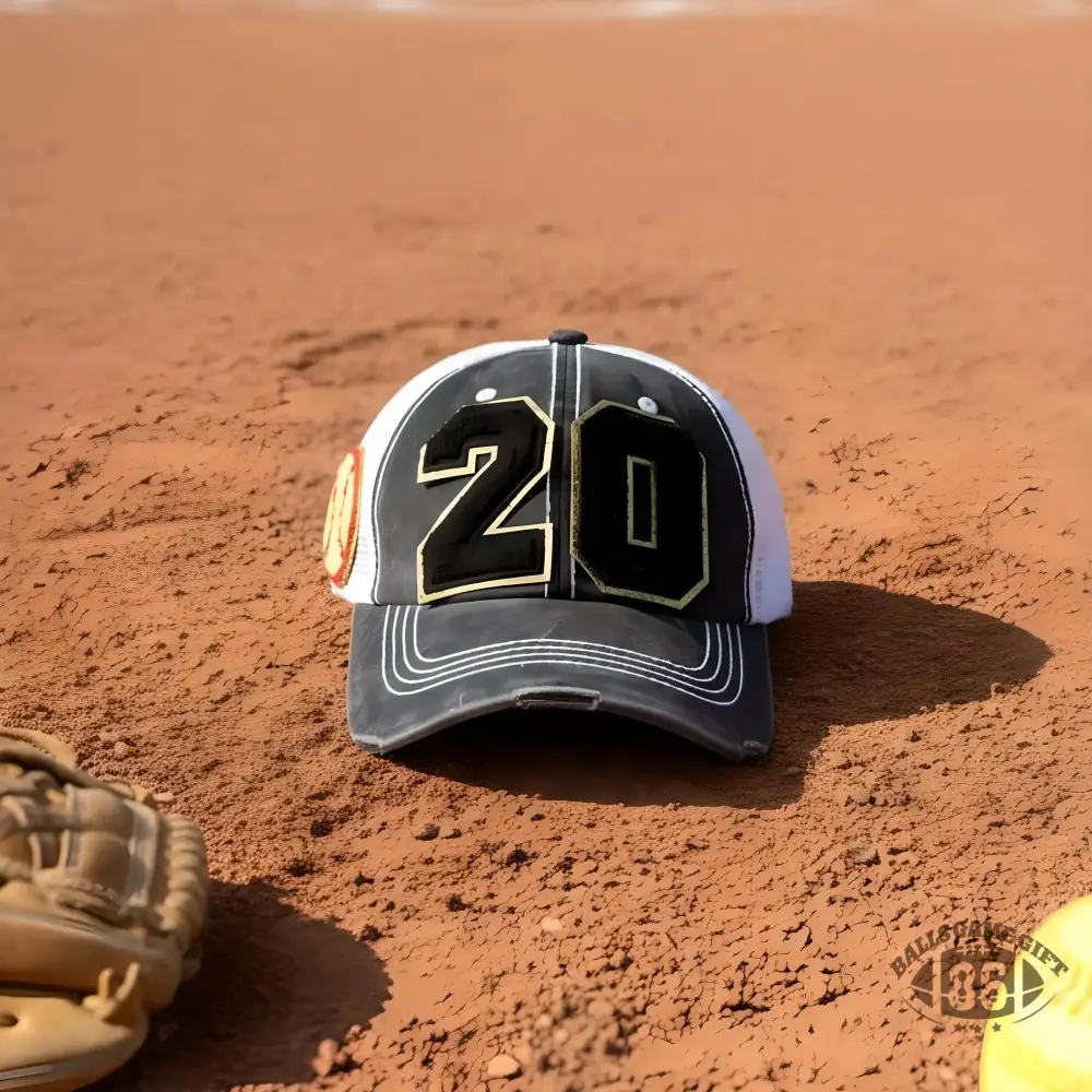 Baseball Mom Hat, Personalized Number Patch, Varsity Trucker Cap