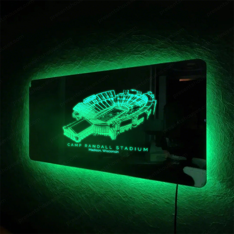 Camp Randall Stadium Mirror Light-Gifts For Sports Lovers