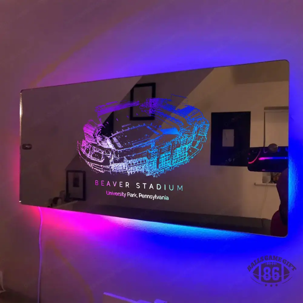 Beaver Stadium Mirror Light-Gifts For Sports Lovers