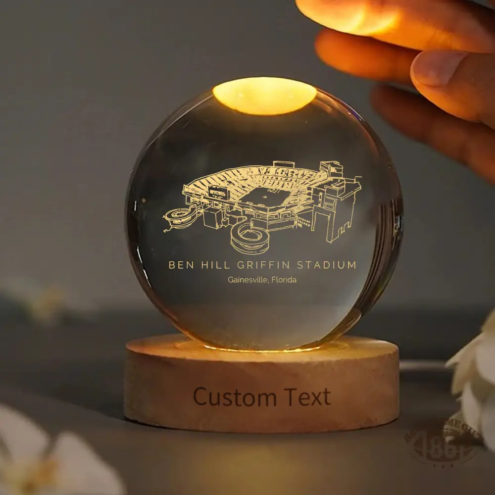 Ben Hill Griffin Stadium 3D Spherical Crystal Ball Lamp