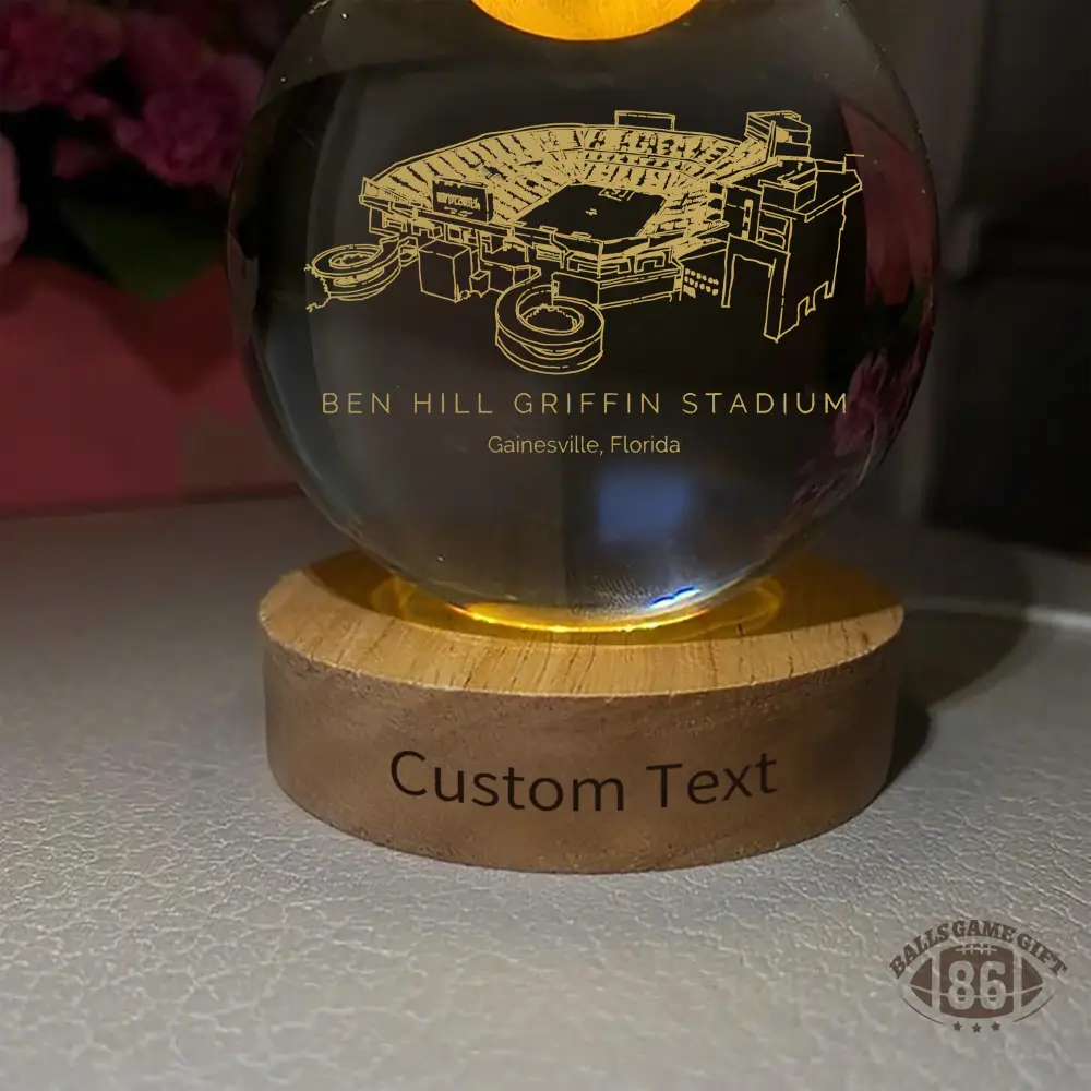 Ben Hill Griffin Stadium 3D Spherical Crystal Ball Lamp