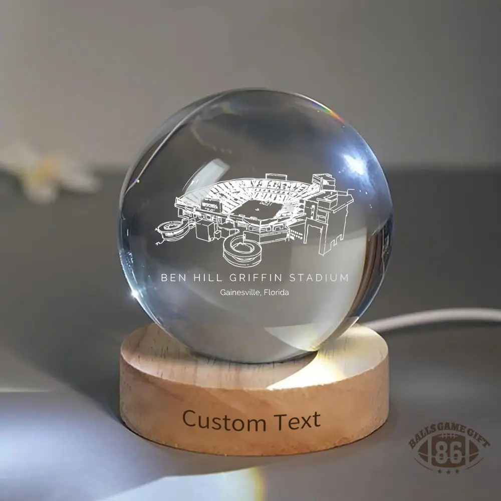 Ben Hill Griffin Stadium 3D Spherical Crystal Ball Lamp