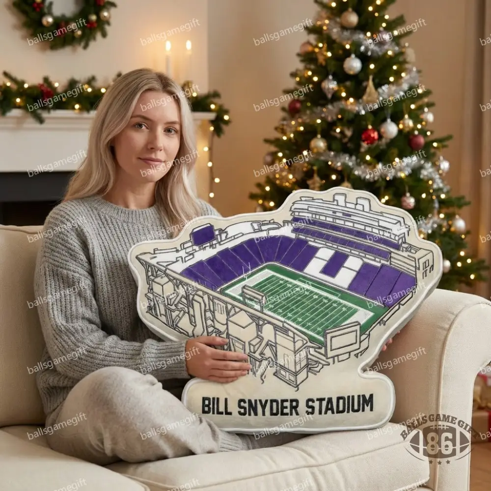 Bill Snyder Family Stadium Plush Pillow