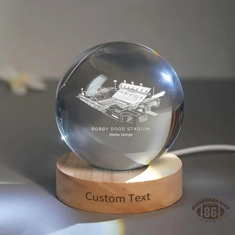 Bobby Dodd Stadium 3D Spherical Crystal Ball Lamp