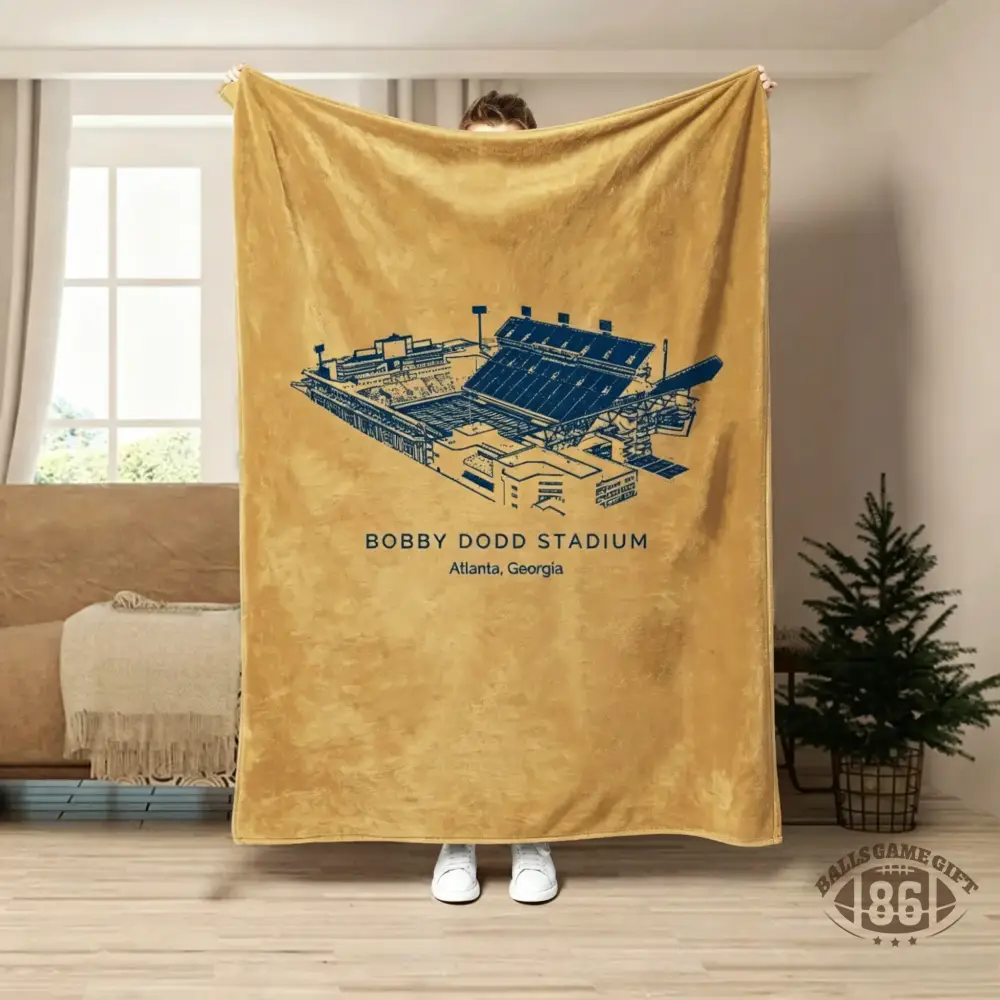 Bobby Dodd Stadium -  College Football Stadium Blanket