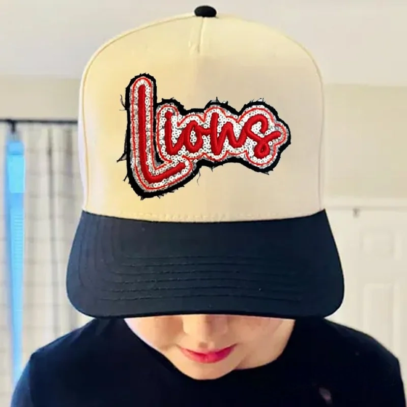 Custom Team Name Sequin Embridered Baseball Cap Sport Lover Hat