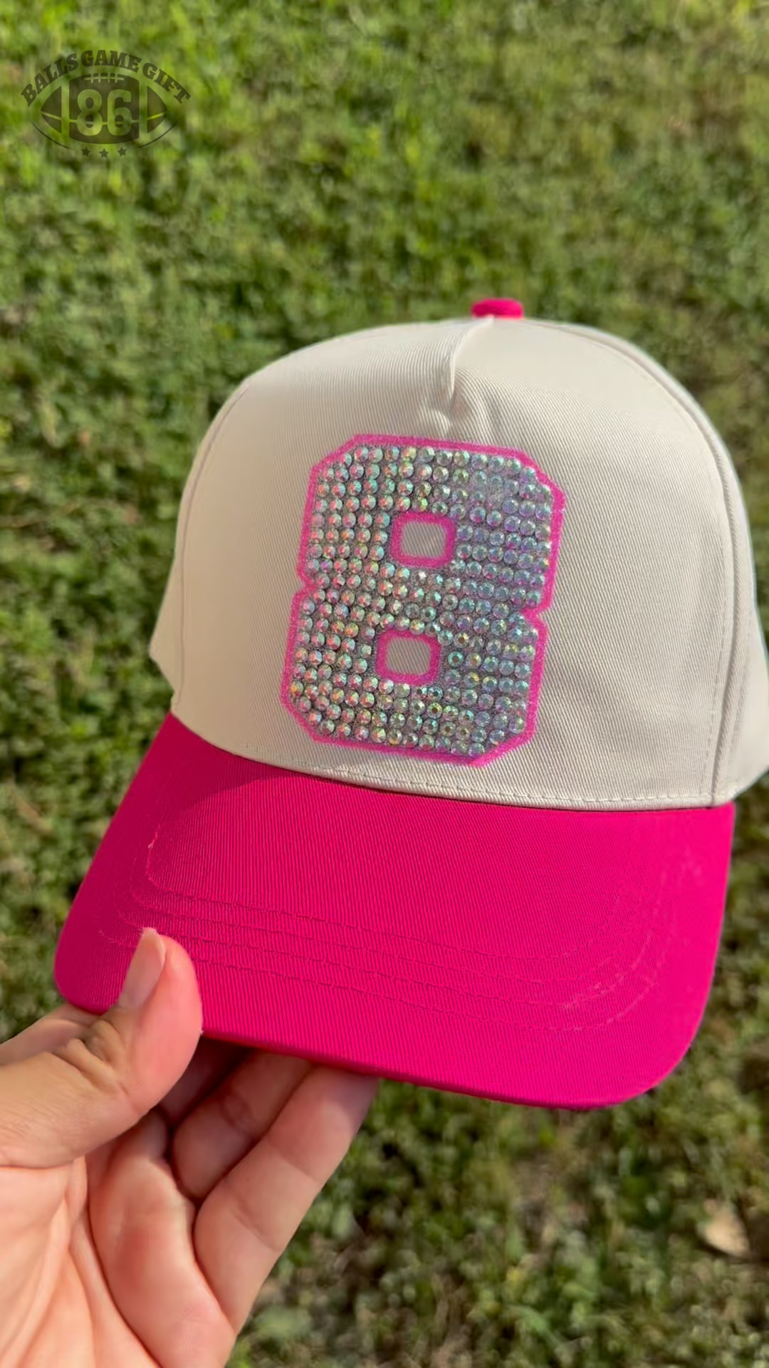✨ Custom Rhinestone Number Baseball Cap 