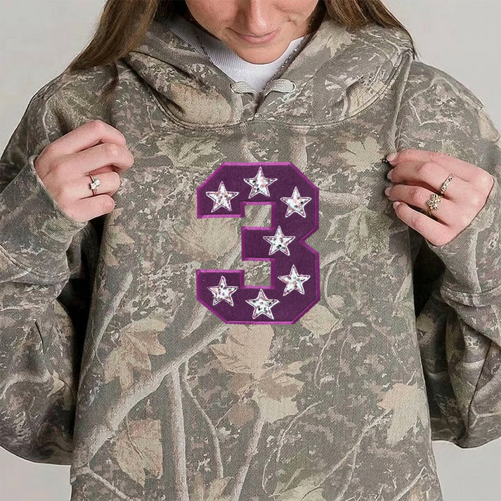 Custom Sequin Team Number & Letters Sweatshirt – Personalized Numbers Sweatshirt