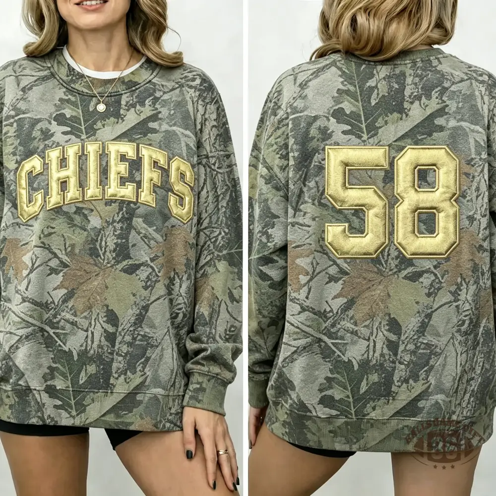 Camo Game Day Puff Print Crewneck Sweatshirt Football Fan Pullover