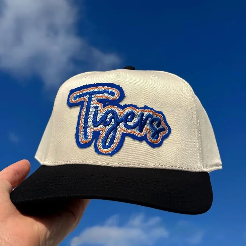 Custom Team Name Sequin Embridered Baseball Cap Sport Lover Hat