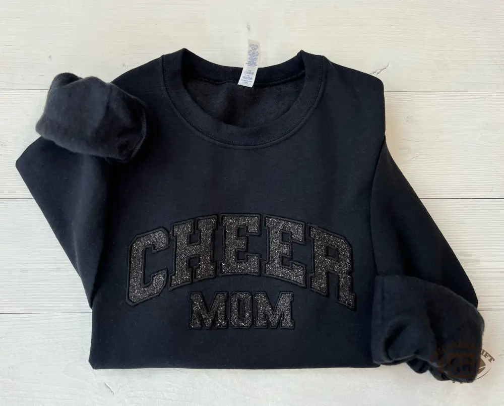 Cheer Mama gift, Embroidered Cheer Mom sweater, Cheerleading Mom tee