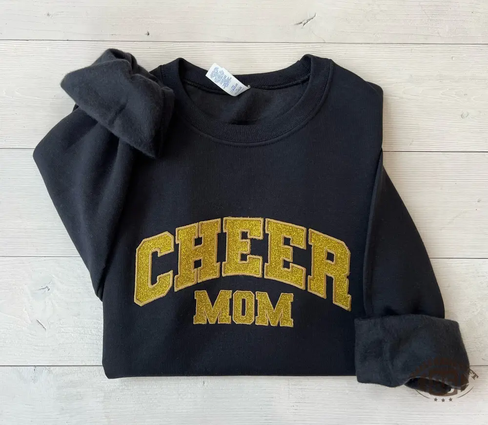 Cheer Mama gift, Embroidered Cheer Mom sweater, Cheerleading Mom tee