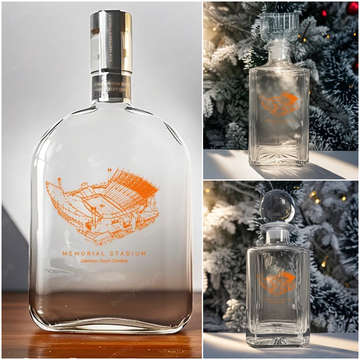 Memorial Stadium (Clemson) -College Whiskey Bottles