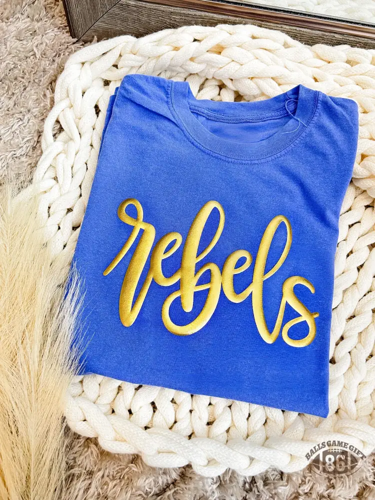 Custom American‑Style Rebels Graphic Tee, Fan Daily Outfit