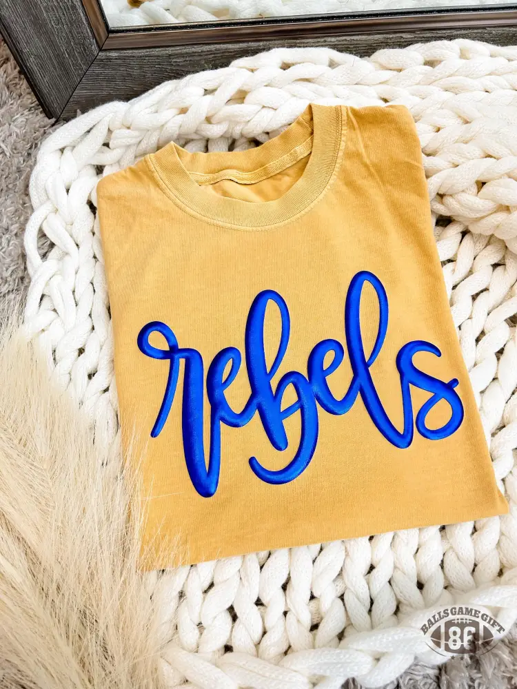 Custom American‑Style Rebels Graphic Tee, Fan Daily Outfit