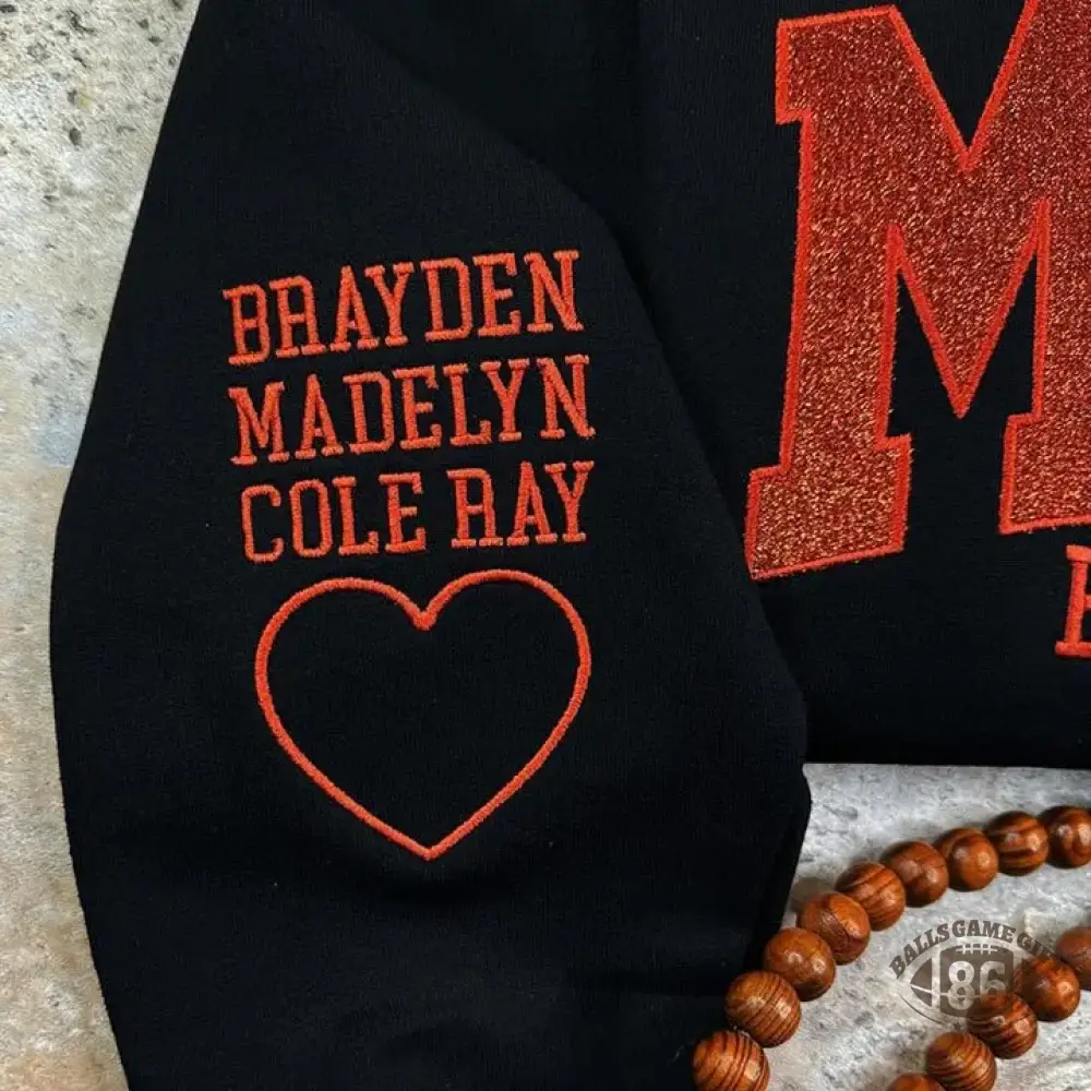 Custom Applique Glitter Mama Sweatshirt/T-shirt