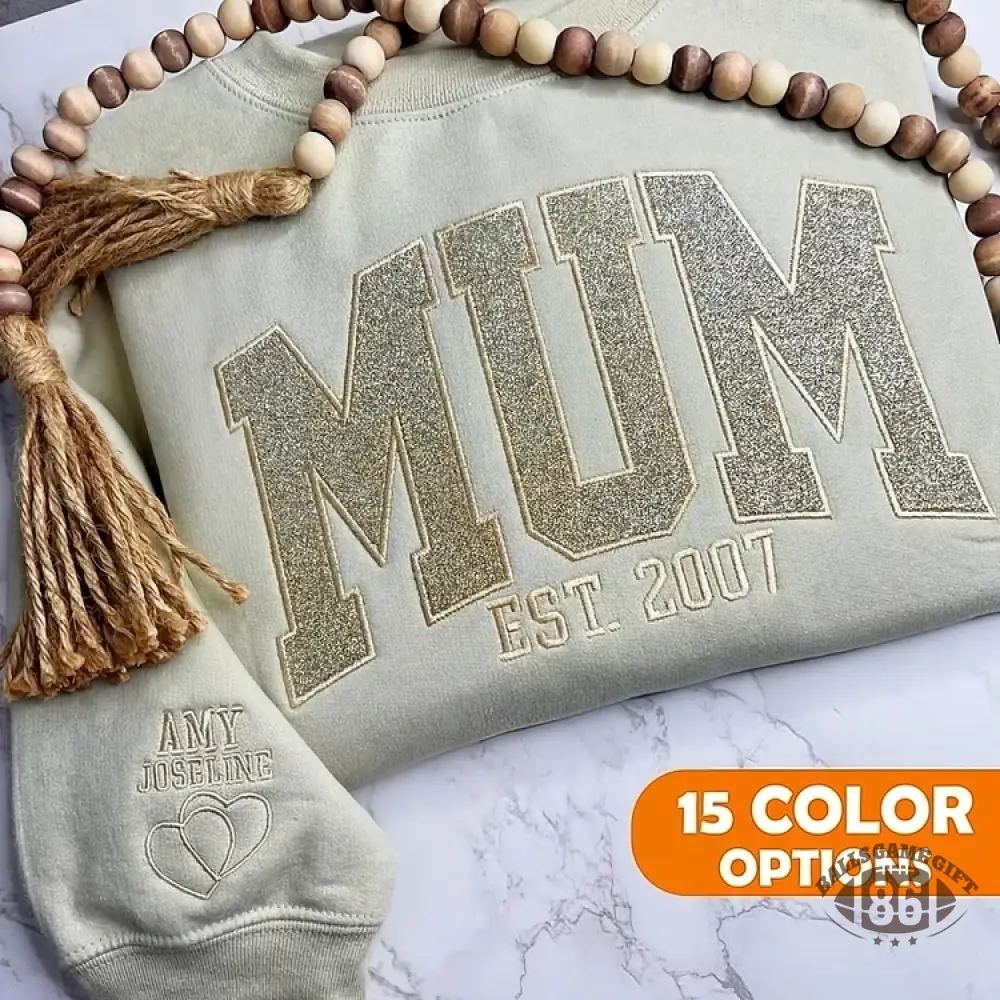 Custom Applique Glitter Mama Sweatshirt/T-shirt