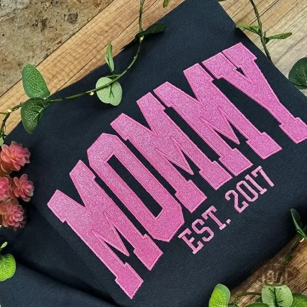 Custom Applique Glitter Mama Sweatshirt/T-shirt