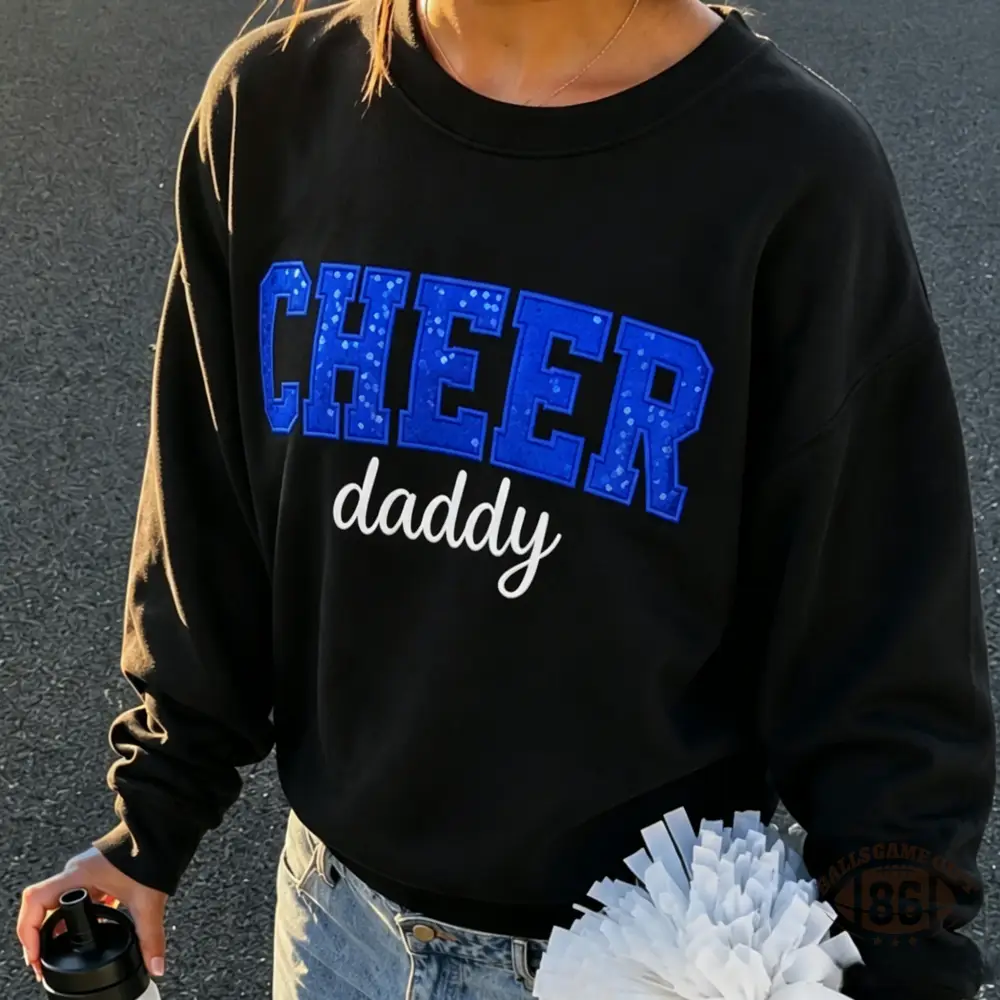 Custom Back Name Rhinestone Cheer Bow Crewneck