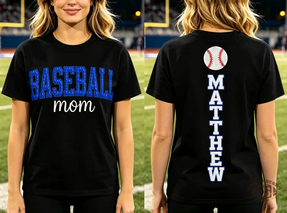  Custom Back Name Rhinestone Cheer Bow Crewneck