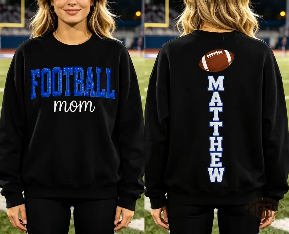 Custom Back Name Sports Mom Gameday Sweatshirt
