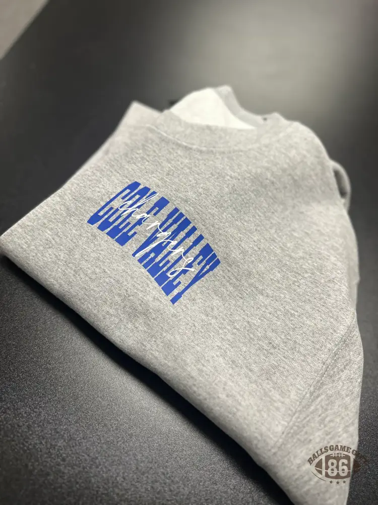 Custom Big Back Sweatshirt with Cursive Center Name