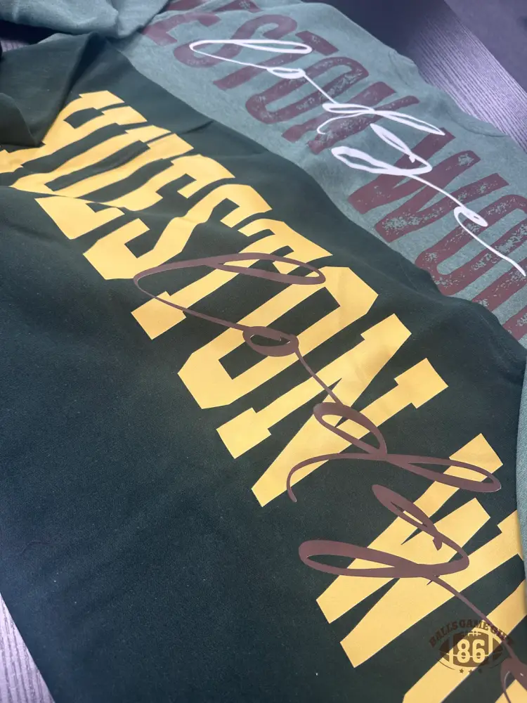 Custom Big Back Sweatshirt with Cursive Center Name