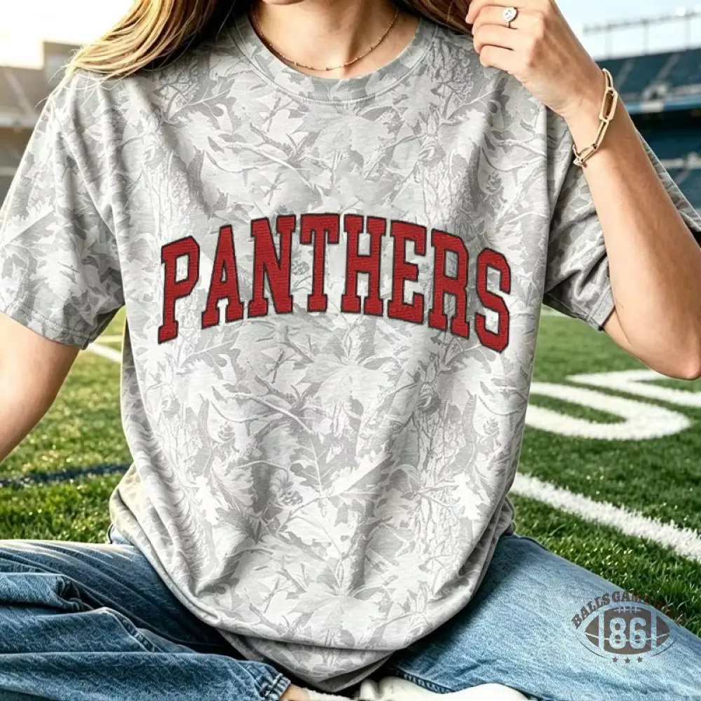 Custom Camo Embroidered Team Name Sweatshirt Leopard T-shirt 