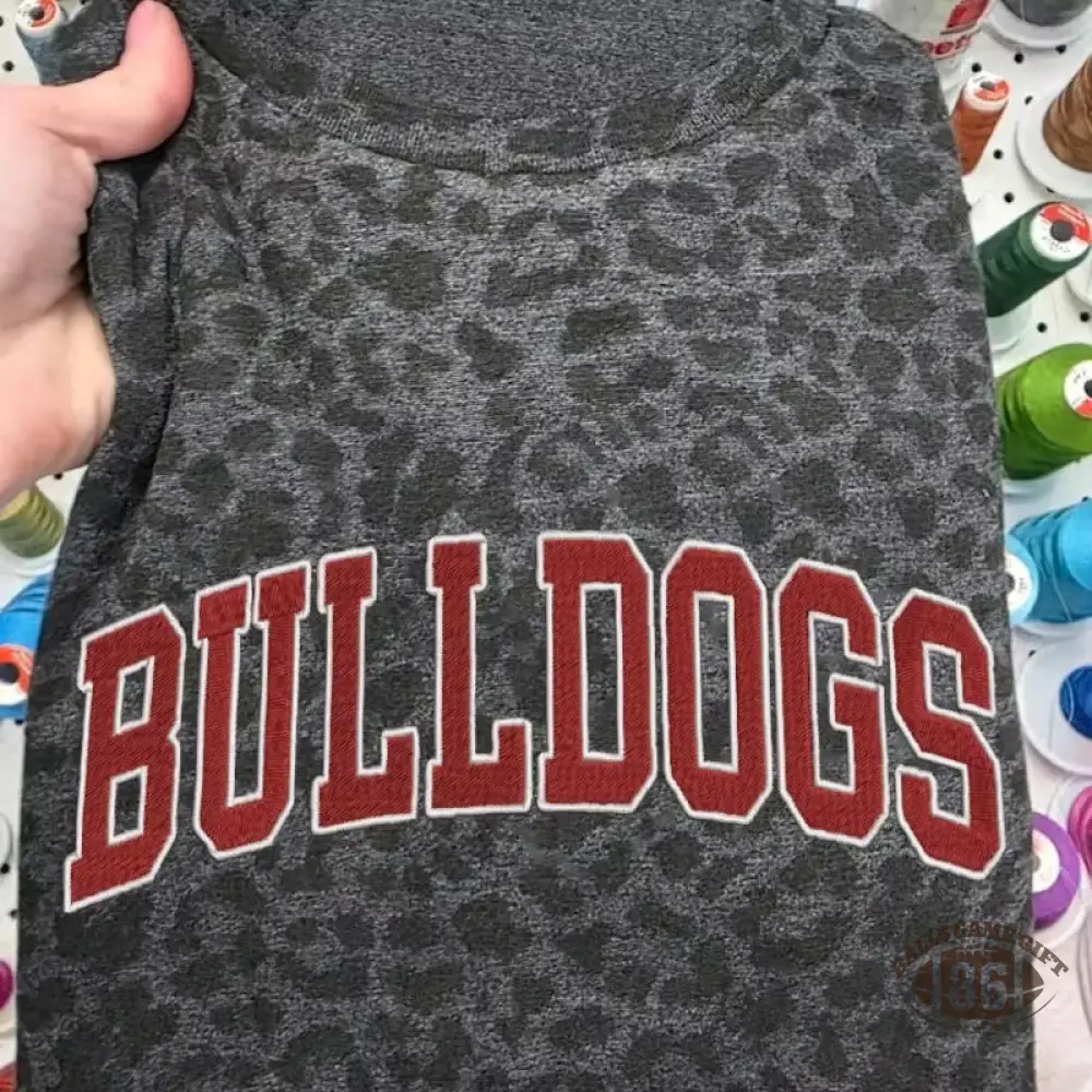 Custom Camo Embroidered Team Name Sweatshirt Leopard T-shirt 