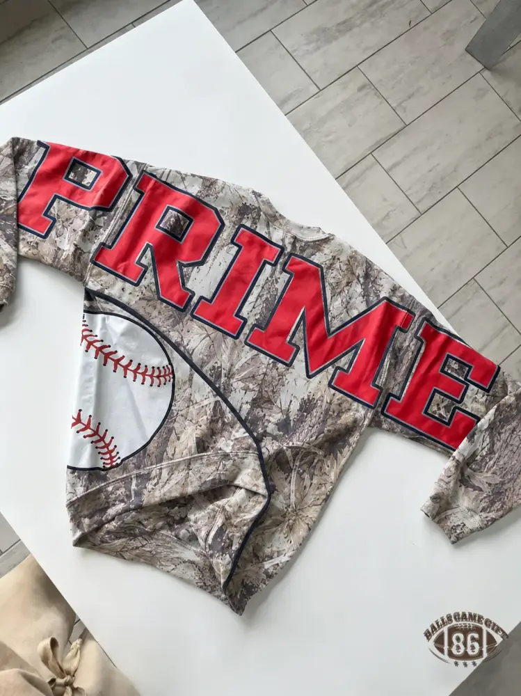 [Copy]Retro Varsity Crewneck Sweatshirt, Vintage School Spirit Pullover, Oversized Casual Top