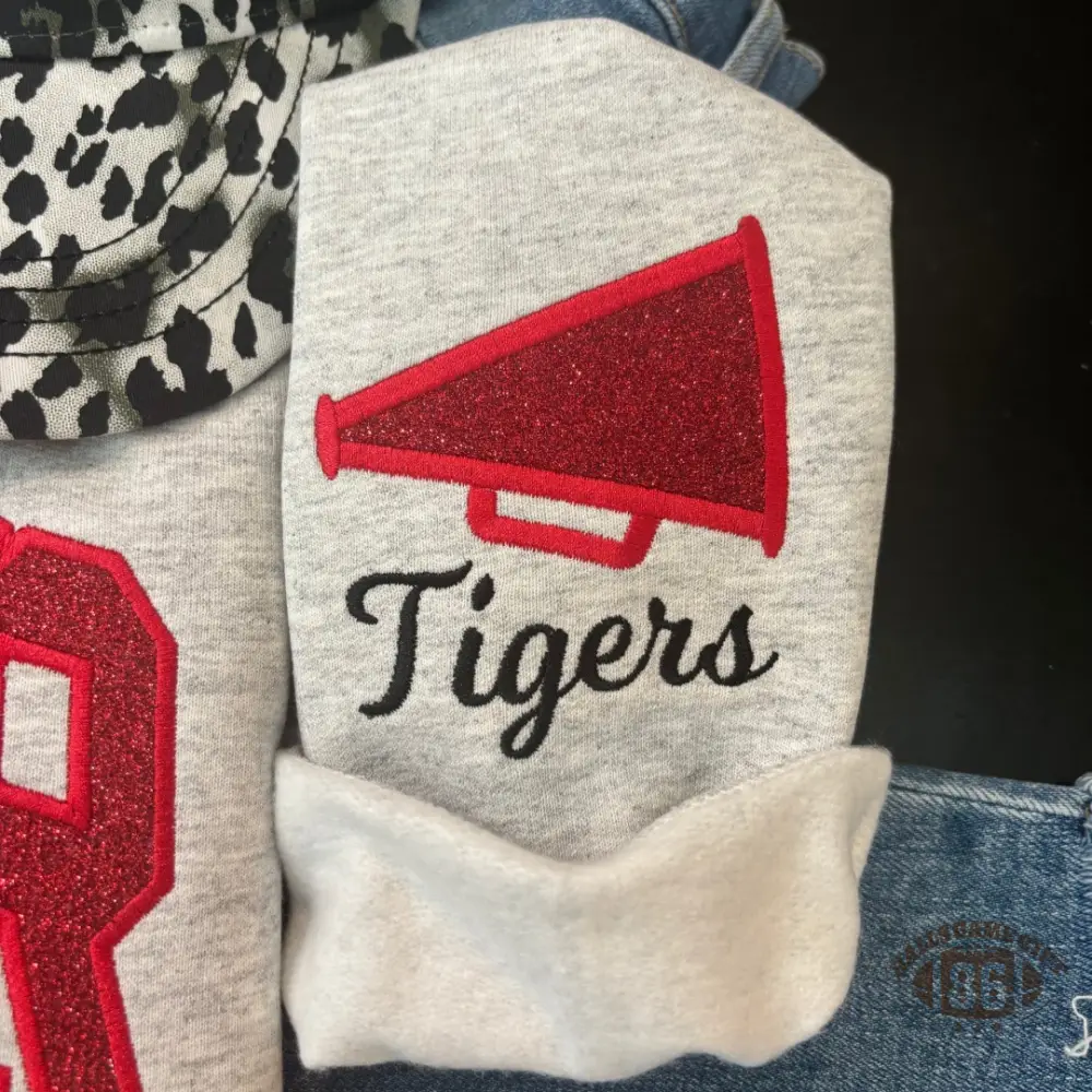 Custom Cheer Coach Glitter Sweatshirt | Personalized Team Name Crewneck