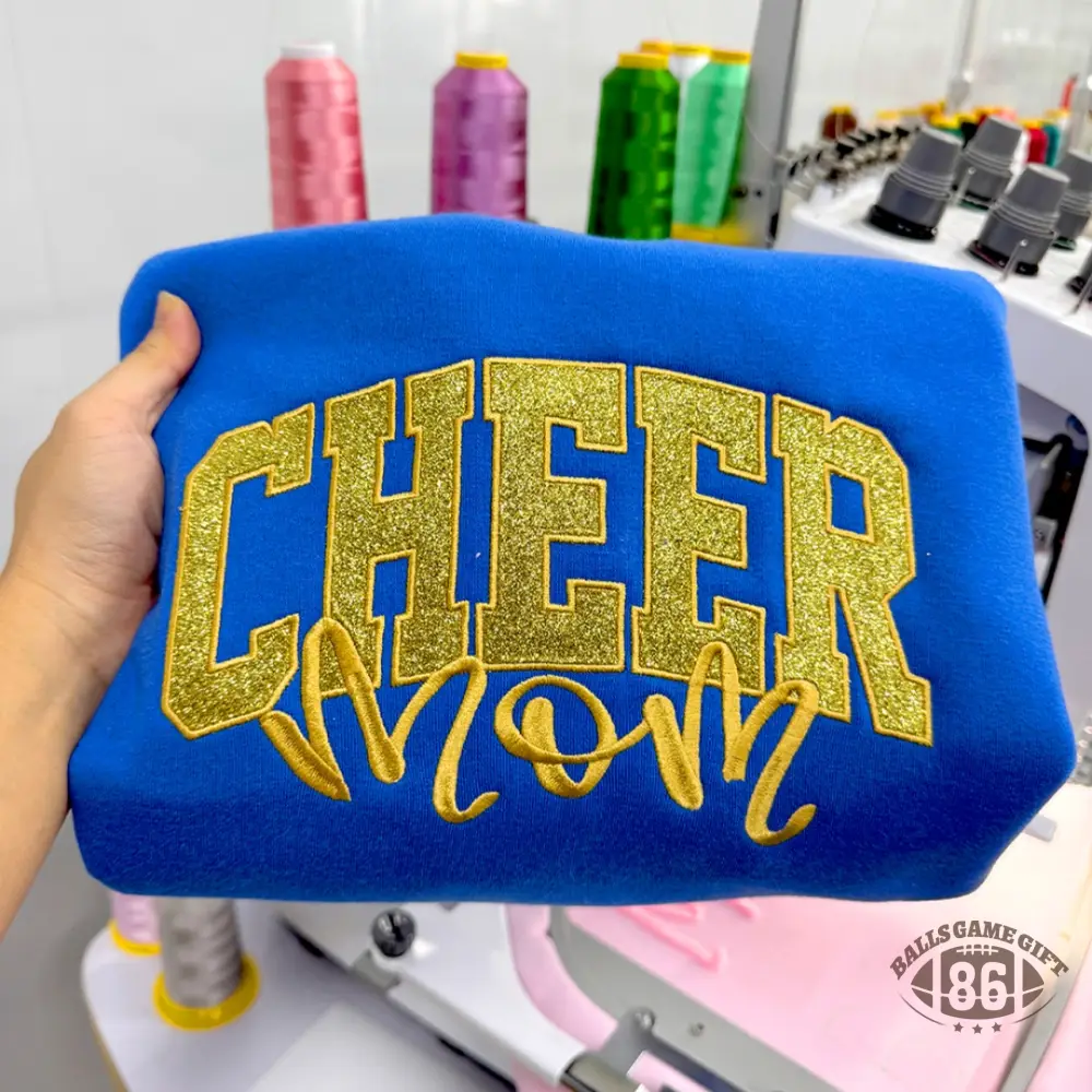 Custom Cheer Mom Crewneck Sweatshirt for Game Day