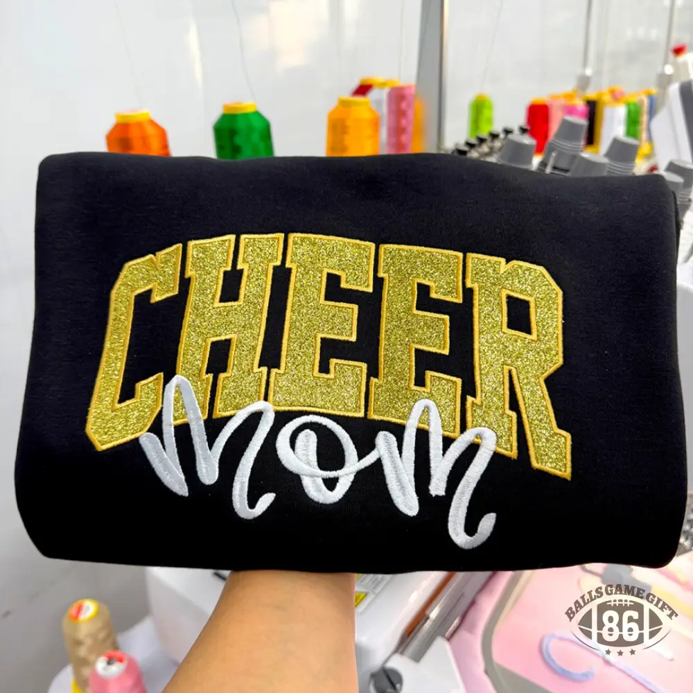 Custom Cheer Mom Crewneck Sweatshirt for Game Day