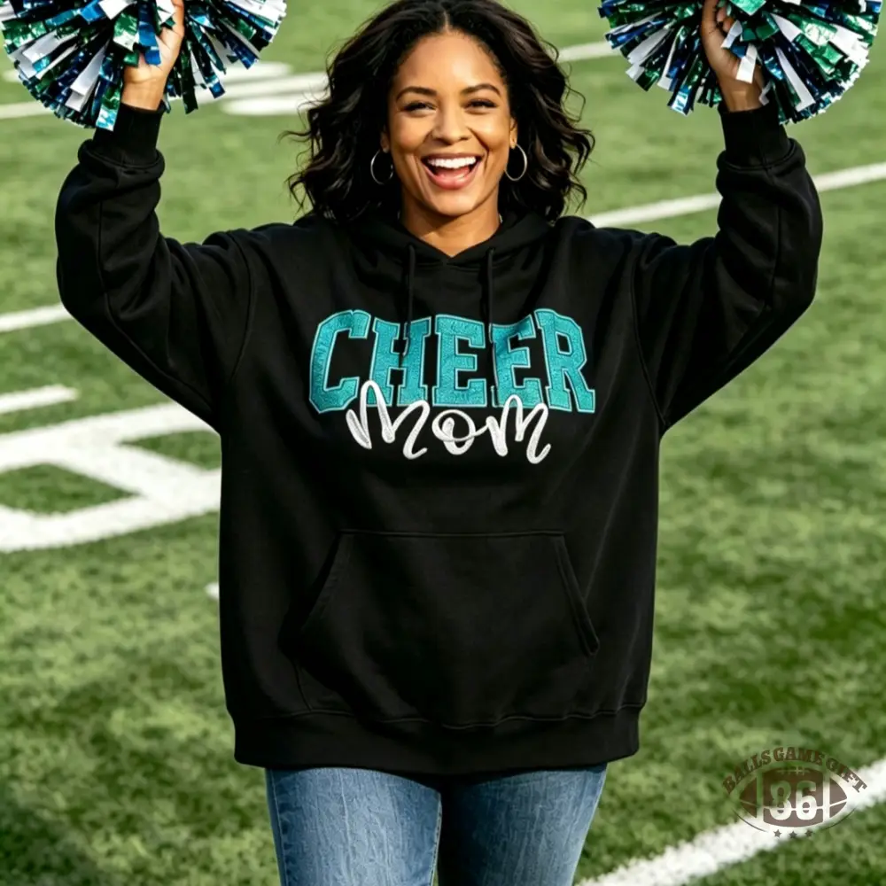 [Copy]Vintage Cheer Mama Bow Name Glitter Oversized Sweatshirt Game Day Wear