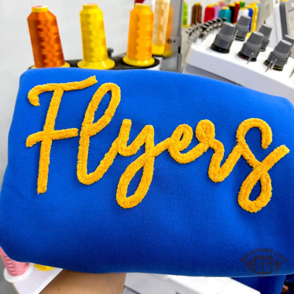 Custom Chenille Embroidery Team Sweatshirt, Spirit Wear