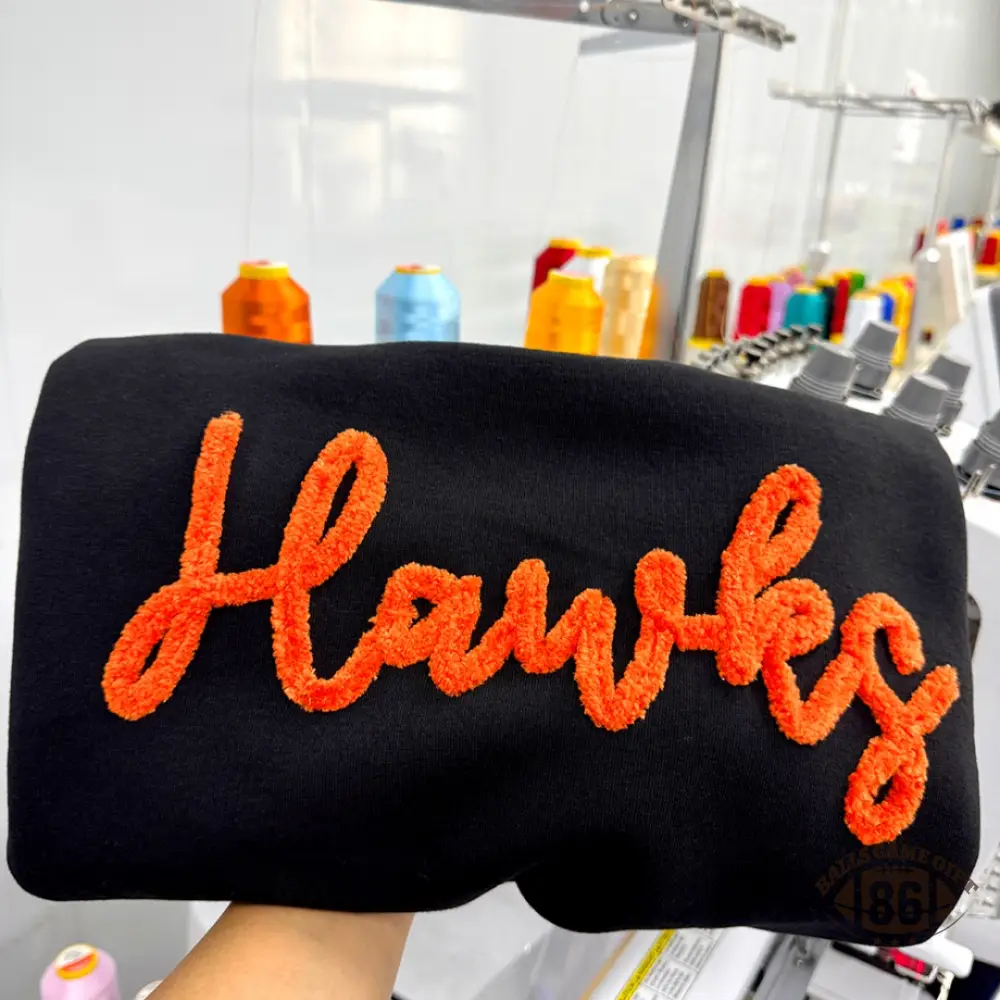 Custom Chenille Embroidery Team Sweatshirt, Spirit Wear