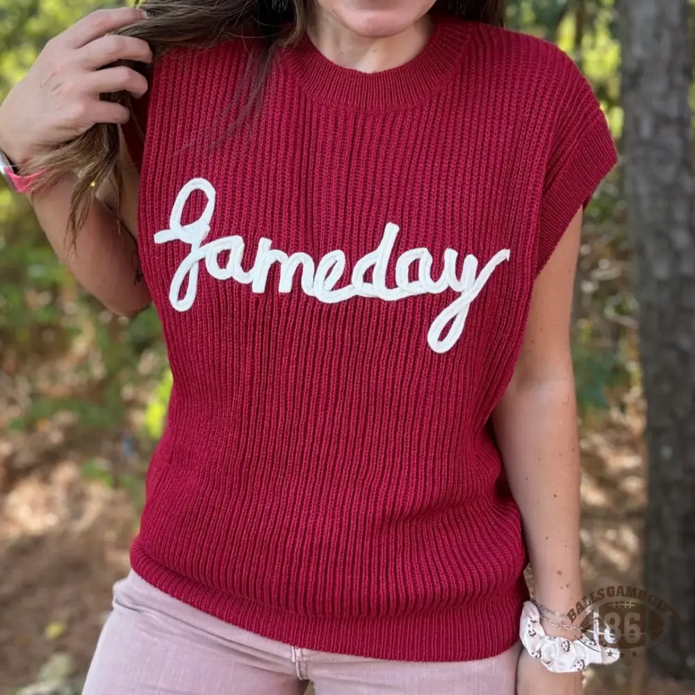 Custom Chenille Game Day  Sweater, Lightweight Game Day Spirit Top