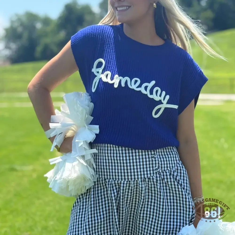 Custom Chenille Game Day  Sweater, Lightweight Game Day Spirit Top