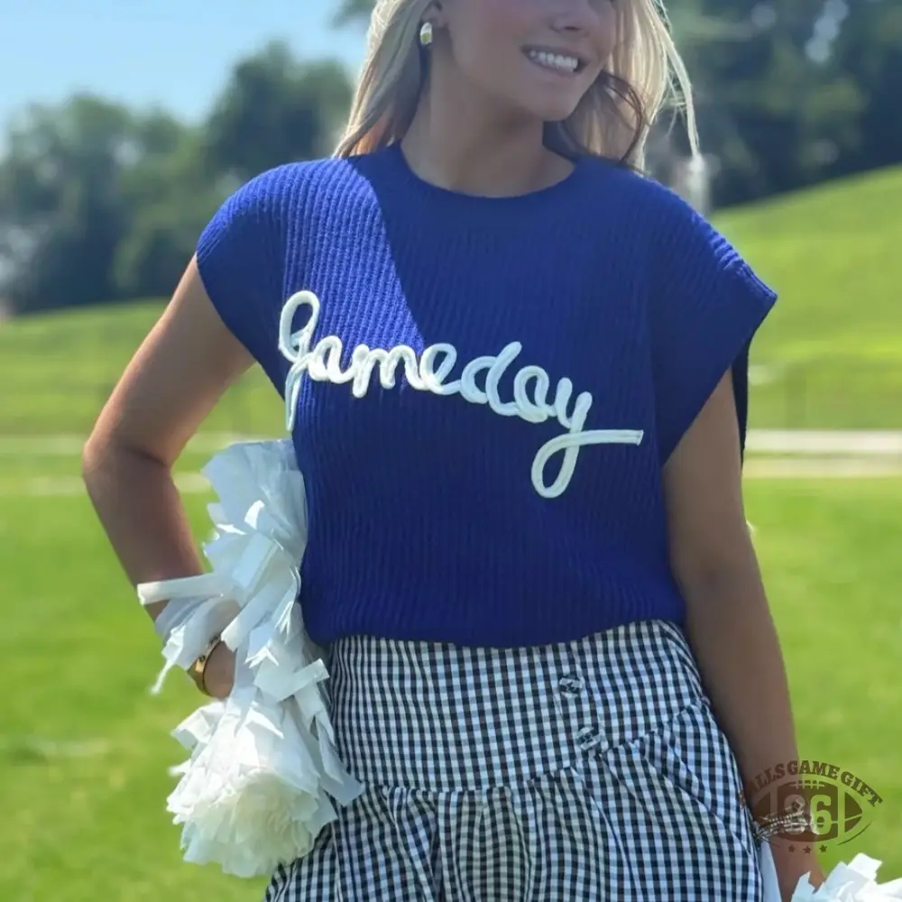 Custom Chenille Game Day  Sweater, Lightweight Game Day Spirit Top