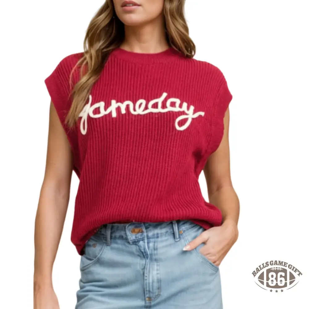 Custom Chenille Game Day  Sweater, Lightweight Game Day Spirit Top