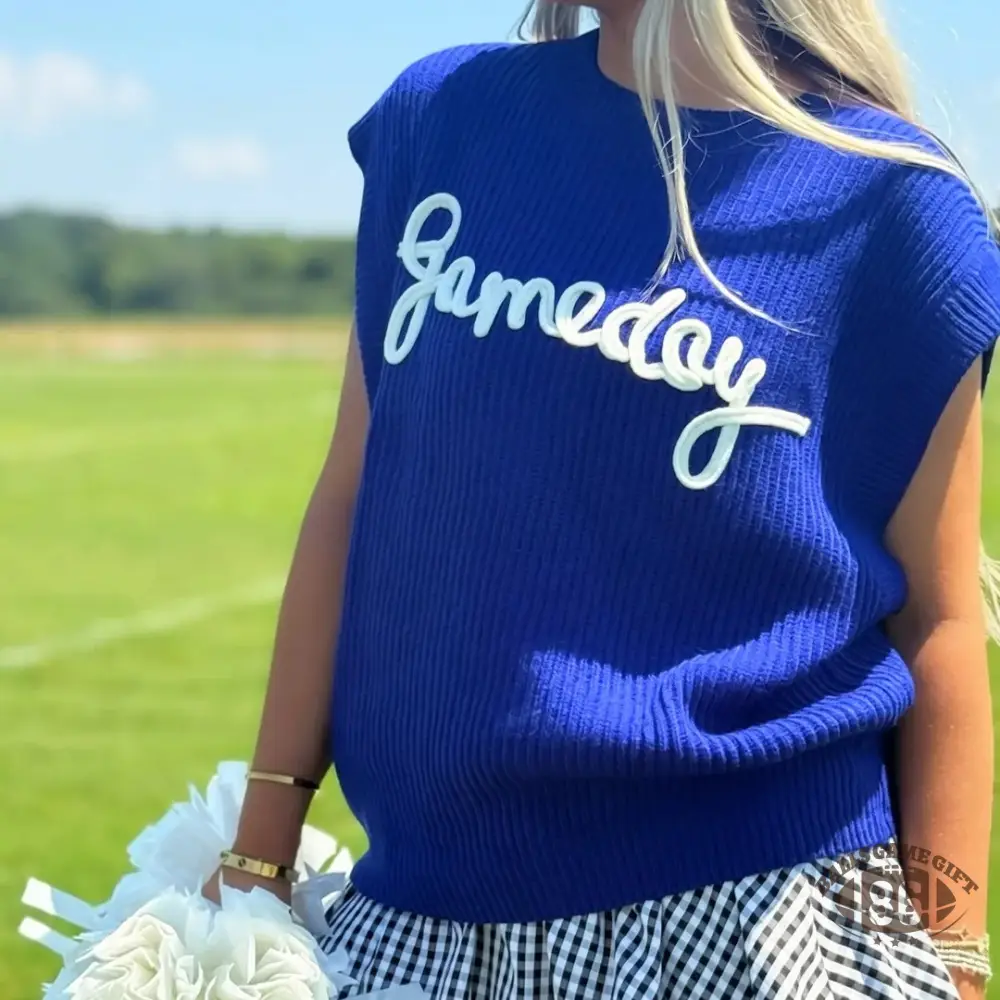 Custom Chenille Game Day  Sweater, Lightweight Game Day Spirit Top