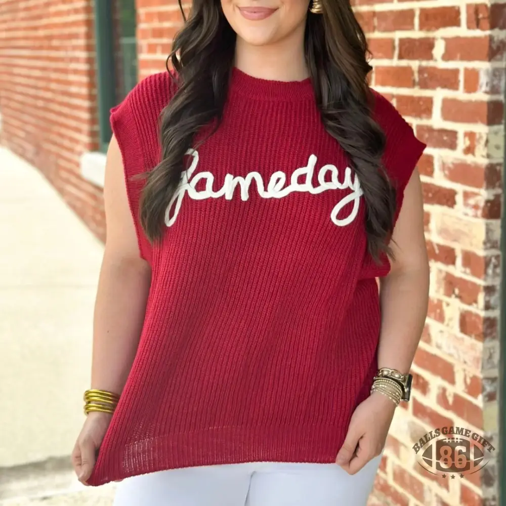 Custom Chenille Game Day  Sweater, Lightweight Game Day Spirit Top