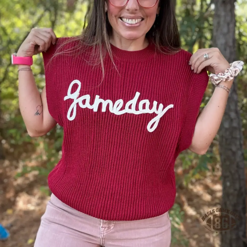 Custom Chenille Game Day  Sweater, Lightweight Game Day Spirit Top