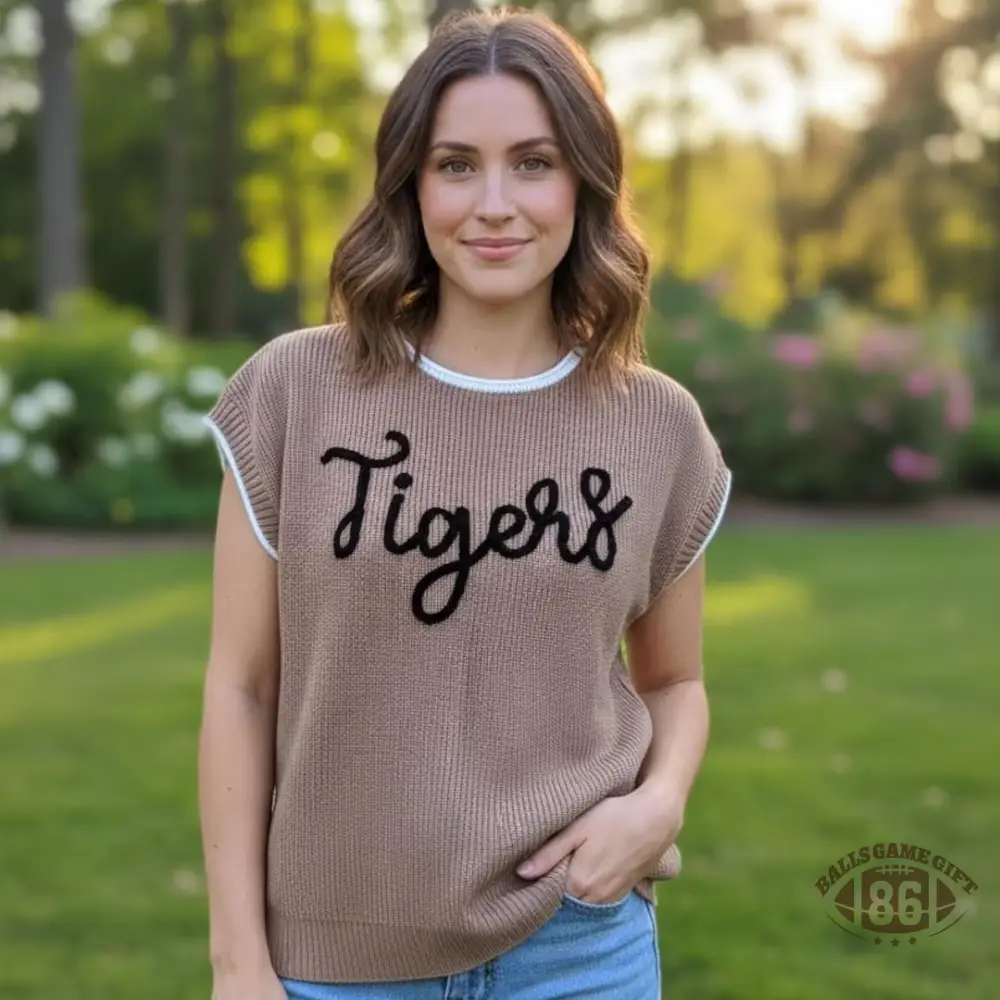 Custom Chenille Name Sweater, Lightweight Game Day Spirit Top, Personalized Gift