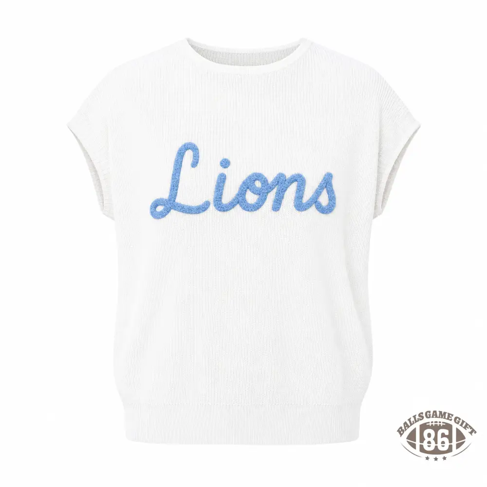 Custom Chenille Name Sweater, Lightweight Game Day Spirit Top, Personalized Gift